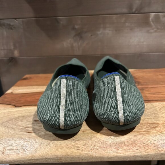 ROTHY'S The Point Green Safari Giraffe Print Flats Comfort Shoe Sz 10.5 - Picture 3 of 8